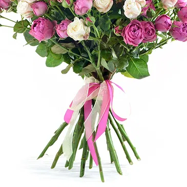 fiorista fiori di Firenze- Mazzo di peonie e rose bianche e rosa Bouquet floreale