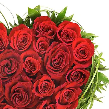Italy flowers  -  Heart of Red Roses Flower Bouquet/Arrangement