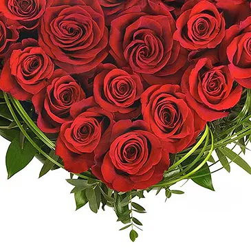 Italy flowers  -  Heart of Red Roses Flower Bouquet/Arrangement