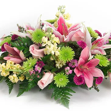 Mira flowers  -  Pink Flower Funeral Pillow Flower Bouquet/Arrangement