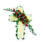 Italy online Florist - Funeral Cross Bouquet