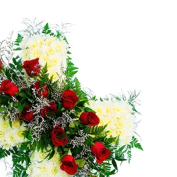 Mira flowers  -  Funeral Cross Flower Bouquet/Arrangement