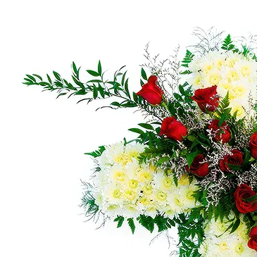 Mira flowers  -  Funeral Cross Flower Bouquet/Arrangement