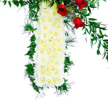Mira flowers  -  Funeral Cross Flower Bouquet/Arrangement