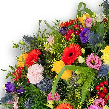 Holandia kwiaty- Rainbow Tribute Bukiet ikiebana