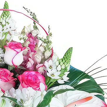 Portugal Blumen Florist- Schicke rosa Wahl Bouquet/Blumenschmuck