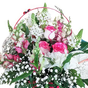 Portugal Blumen Florist- Schicke rosa Wahl Bouquet/Blumenschmuck