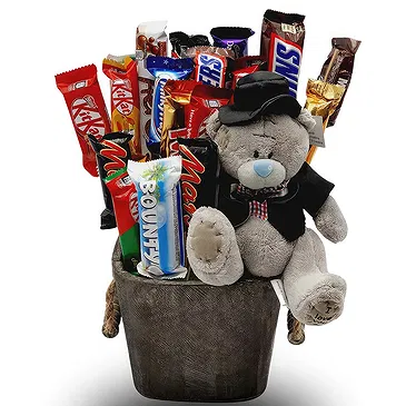 Hatem flowers  -  Teddy Treats Flower Bouquet/Arrangement