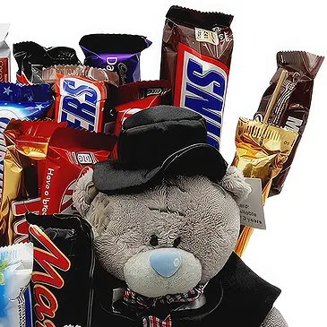 Hatem flowers  -  Teddy Treats Flower Bouquet/Arrangement