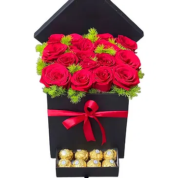 Hatem flowers  -  Sweet Blossoms Box Flower Bouquet/Arrangement