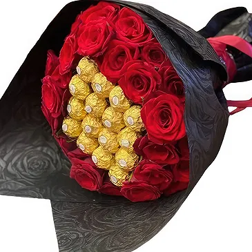 Hatem flowers  -  Luxurious Touch  Flower Bouquet/Arrangement