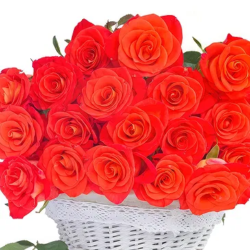 fiorista fiori di Kerema- Cesto di rose arancioni Bouquet floreale