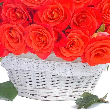 fiorista fiori di Kerema- Cesto di rose arancioni Bouquet floreale