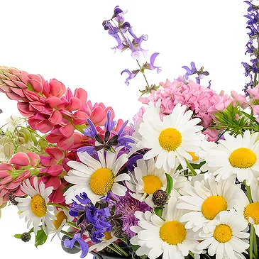 Forst am Berg Blumen Florist- Korb mit Frühlingsblumen Bouquet/Blumenschmuck