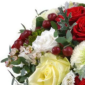 Oman flowers  -  Christmas bouquet of red and white flowers Flower Bouquet/Arrangement