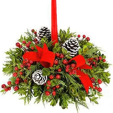 flores Avilés floristeria -  Centro de mesa navideño rojo Ramo de flores/arreglo floral