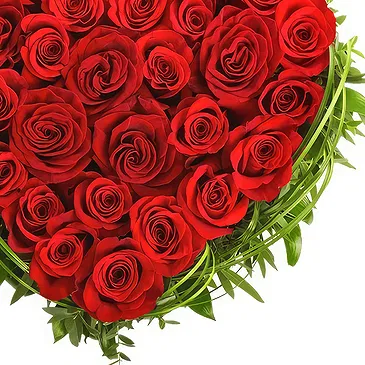 Oman flowers  -  Heart of red roses Flower Bouquet/Arrangement
