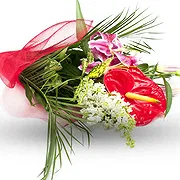 East Timor online Florist - Bunch with anthurium flower Bouquet