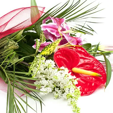 Ariz flowers  -  Bunch with anthurium flower Flower Bouquet/Arrangement
