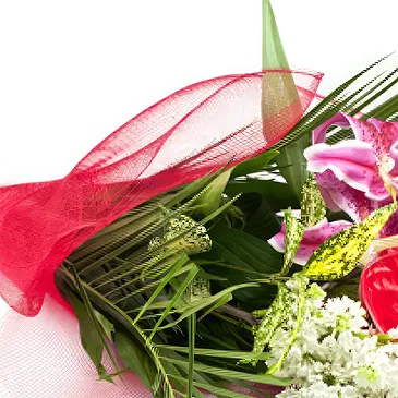 Ariz flowers  -  Bunch with anthurium flower Flower Bouquet/Arrangement