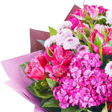 Oman flowers  -  Bouquet of pink and lilac flowers Flower Bouquet/Arrangement