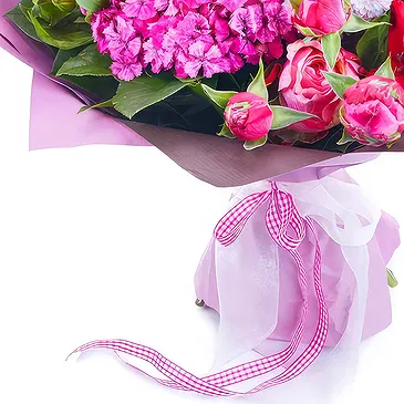 Oman flowers  -  Bouquet of pink and lilac flowers Flower Bouquet/Arrangement