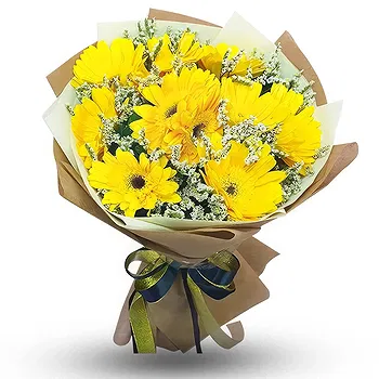 United Kingdom flowers  -  Bouquet of yellow gerberas Flower Delivery
