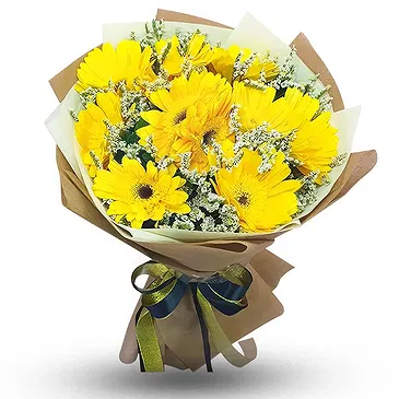 North Post flowers  -  Bouquet of yellow gerberas Flower Bouquet/Arrangement