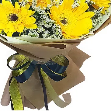 North Post flowers  -  Bouquet of yellow gerberas Flower Bouquet/Arrangement