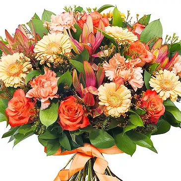Oman flowers  -  Bouquet of orange flowers Flower Bouquet/Arrangement