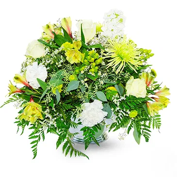 Villsharad blomster- Begravelse hvid buket Blomst buket/Arrangement