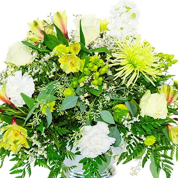 Villsharad blomster- Begravelse hvid buket Blomst buket/Arrangement