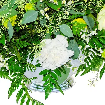 Villsharad blomster- Begravelse hvid buket Blomst buket/Arrangement