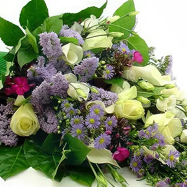 El Tarter blomster- Begravelsesbukett med blandede sesongblomster Blomsterarrangementer bukett