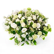 Oman online Florist - Funeral arrangement of white flowers Bouquet