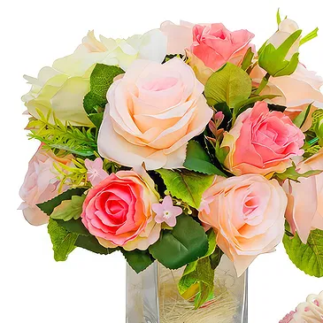 flores de Cagayan de Oro- Arranjo de rosas em tons pastel com creme ca Bouquet/arranjo de flor
