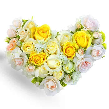 Ayer Puteh blomster- Begravelse Hjerte Blomst Levering