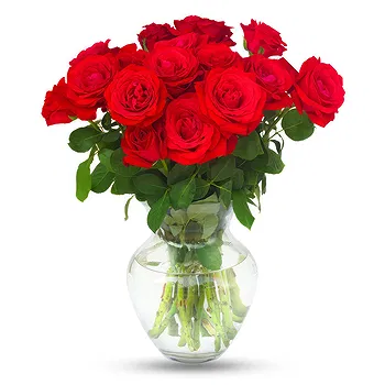 United Kingdom flowers  -  15 Red Roses Flower Delivery