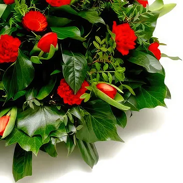 Demling flowers  -  Funeral spray of red roses Flower Bouquet/Arrangement
