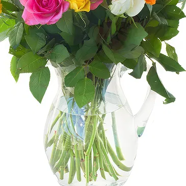 Oman flowers  -  Multi-coloured roses bouquet Flower Bouquet/Arrangement