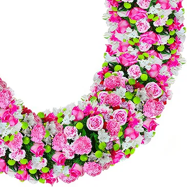 Saint Thomas flowers  -  Funeral wreath of pink flowers Flower Bouquet/Arrangement