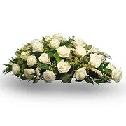 East Timor online Florist - Funeral spray of white roses Bouquet