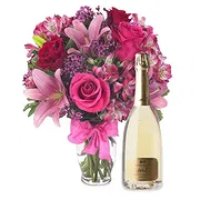 Samba Caju online Florist - Pink bouquet with white wine Bouquet