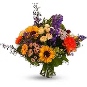 Zande Online Florist - Solroslycka och sommarblomningar Bukett