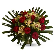 Hoboken online Florist - Radiant Red Rose Symphony Bouquet