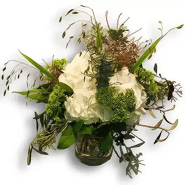 Ipsach Blumen Florist- Hortensientraum Bouquet/Blumenschmuck
