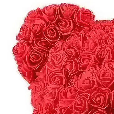 Mayo Blumen Florist- Luxus rote Rose Teddy Bouquet/Blumenschmuck