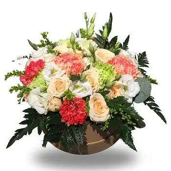 Zande blommor- Blommig låda Blomma Leverans