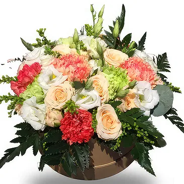 Zande blommor- Blommig låda Bukett/blomsterarrangemang