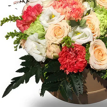 Zande blommor- Blommig låda Bukett/blomsterarrangemang